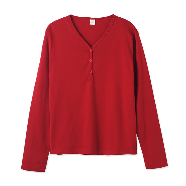 red-womens-cotton-pajama-top Tesa Babe - Sophia's StyleWomen's Loungewear-1